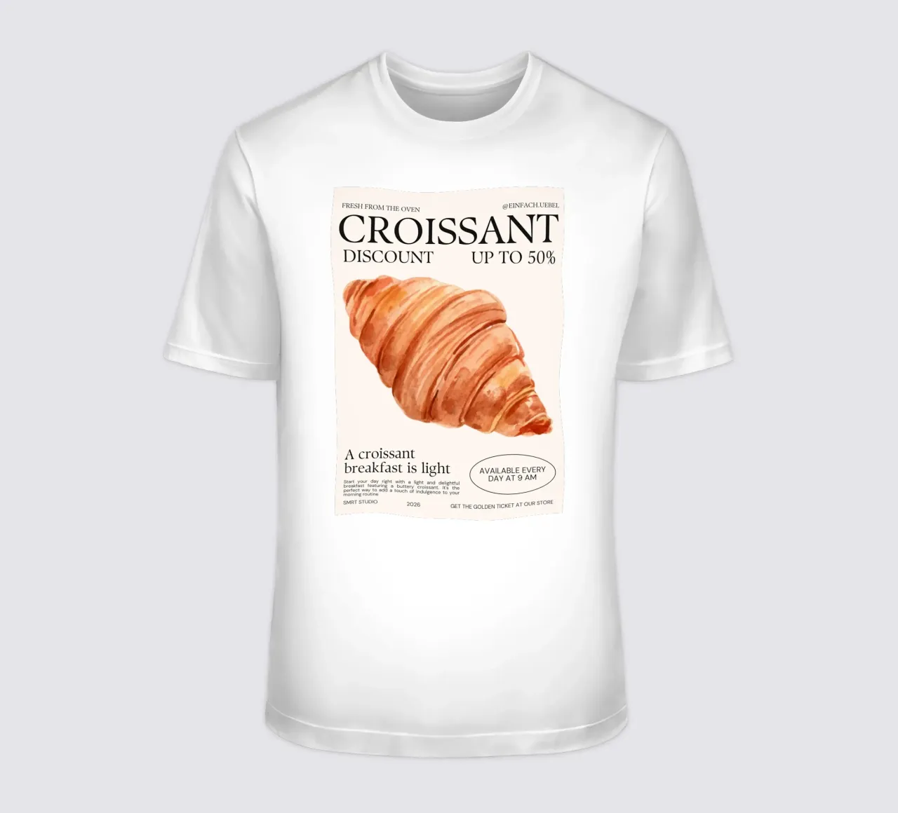 CROISSANT t-shirt da Einfach Uebel
