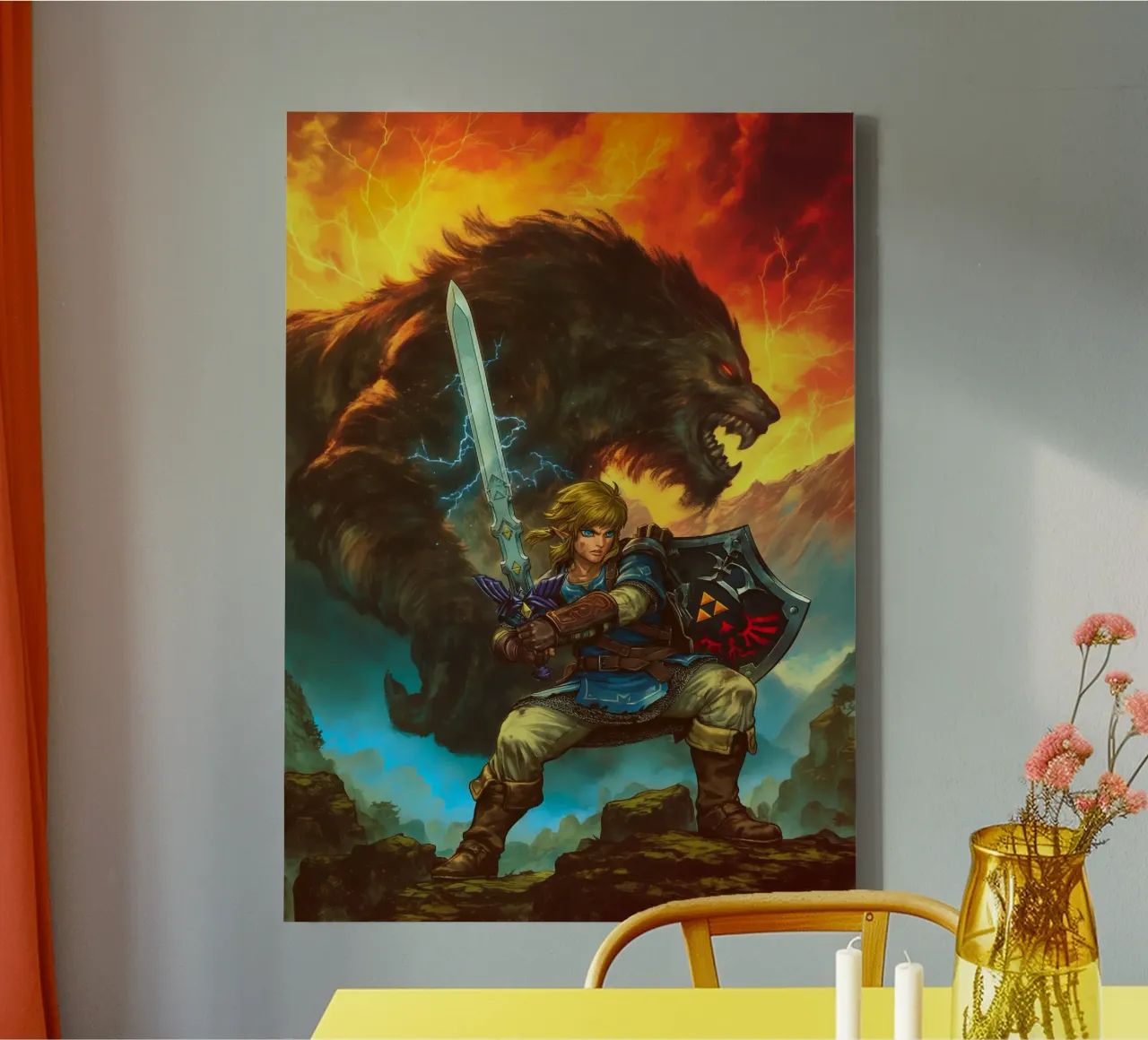 Link La leggenda di Zelda tela con Cornice a cassetta da Fleur de Lys