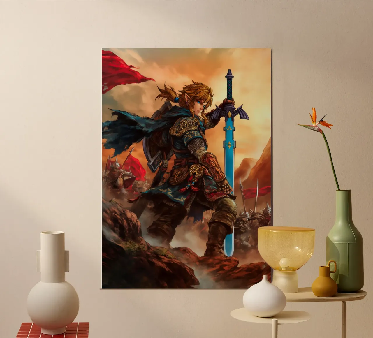 Link La leggenda di Zelda alluminio dibond da Fleur de Lys