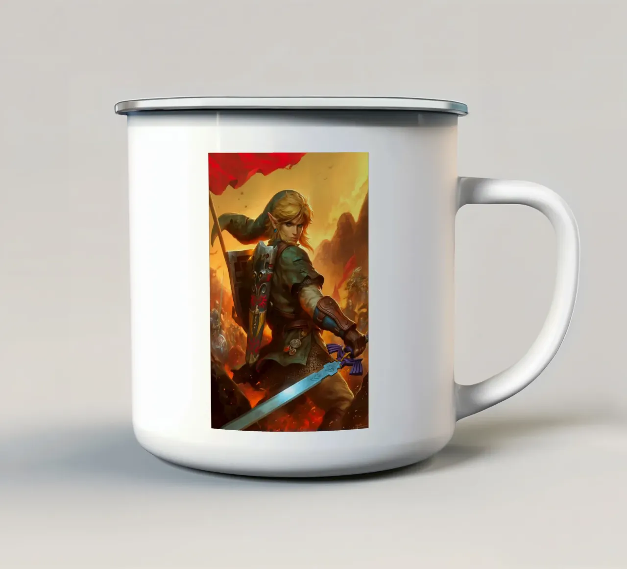 Link La leggenda di Zelda tazza in smalto da Fleur de Lys