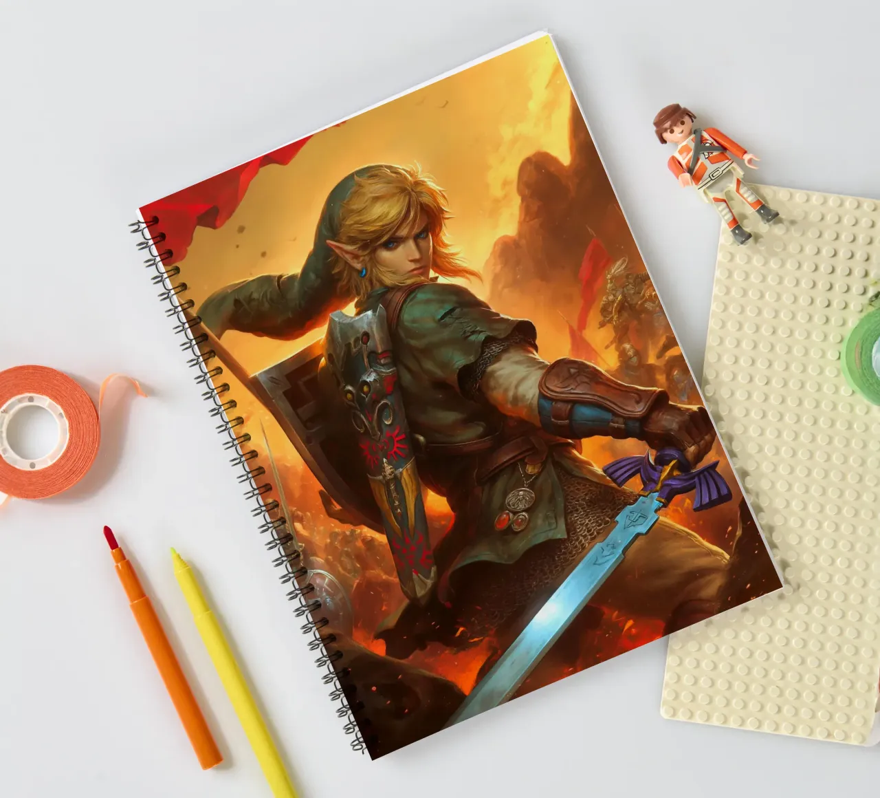 Link La leggenda di Zelda diario ad anelli da Fleur de Lys