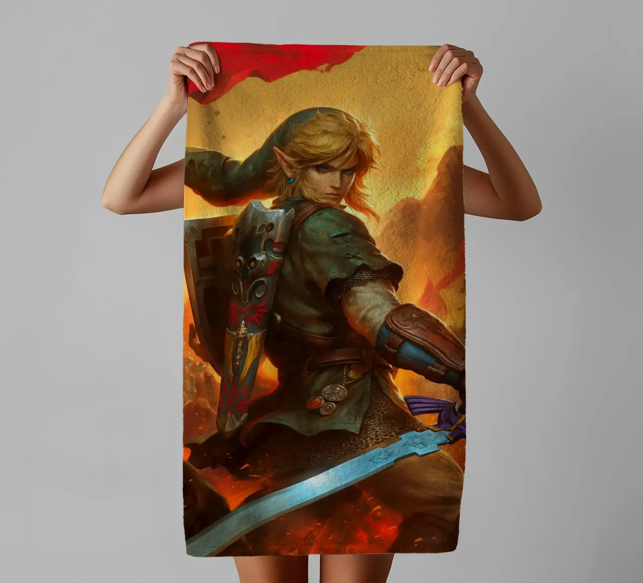 Link The Legend of Zelda towel by Fleur de Lys