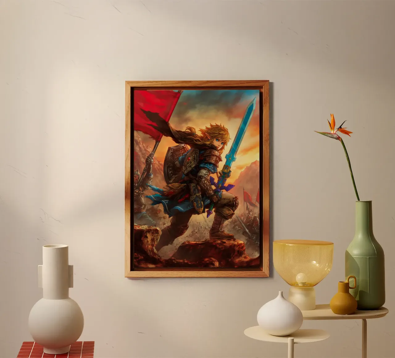 Link La leggenda di Zelda alluminio dibond da Fleur de Lys