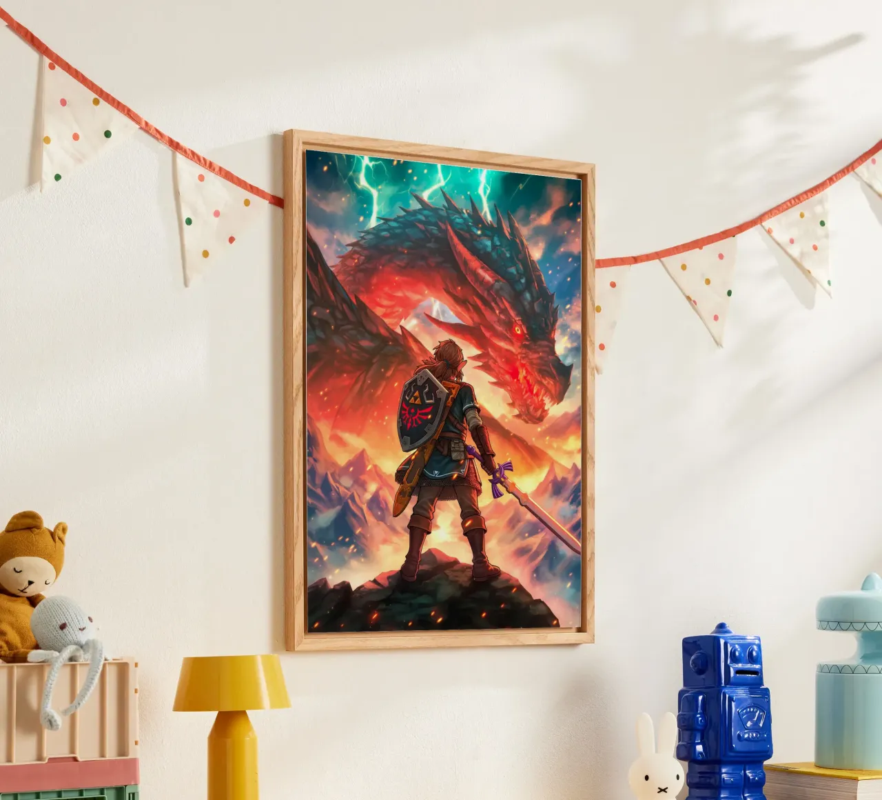 Link La leyenda de Zelda metacrilato de Fleur de Lys
