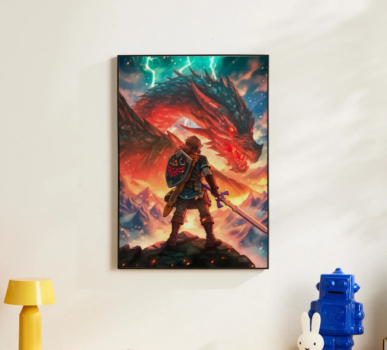 Link La leggenda di Zelda alluminio dibond da Fleur de Lys