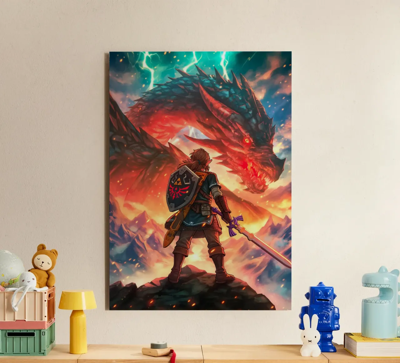 Link La leggenda di Zelda alluminio dibond da Fleur de Lys