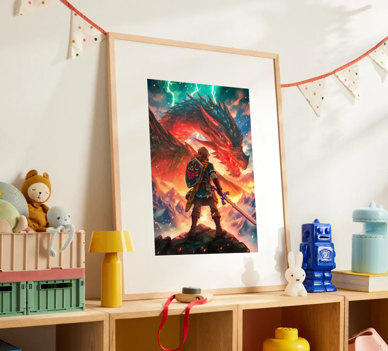 Link La leggenda di Zelda carta hahnemühle da Fleur de Lys
