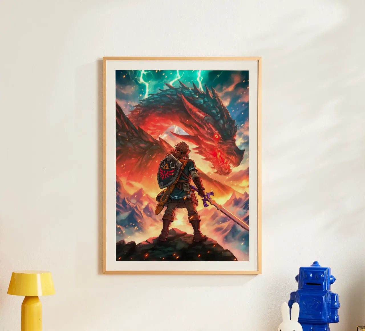 Link La leggenda di Zelda carta hahnemühle da Fleur de Lys