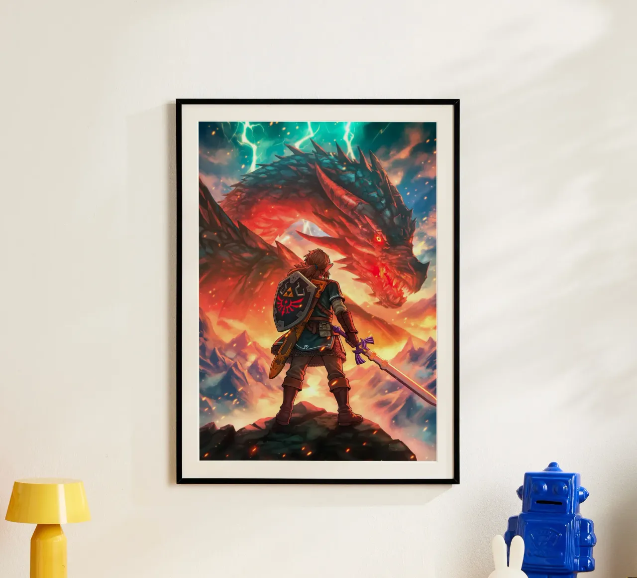 Link La leggenda di Zelda carta hahnemühle da Fleur de Lys