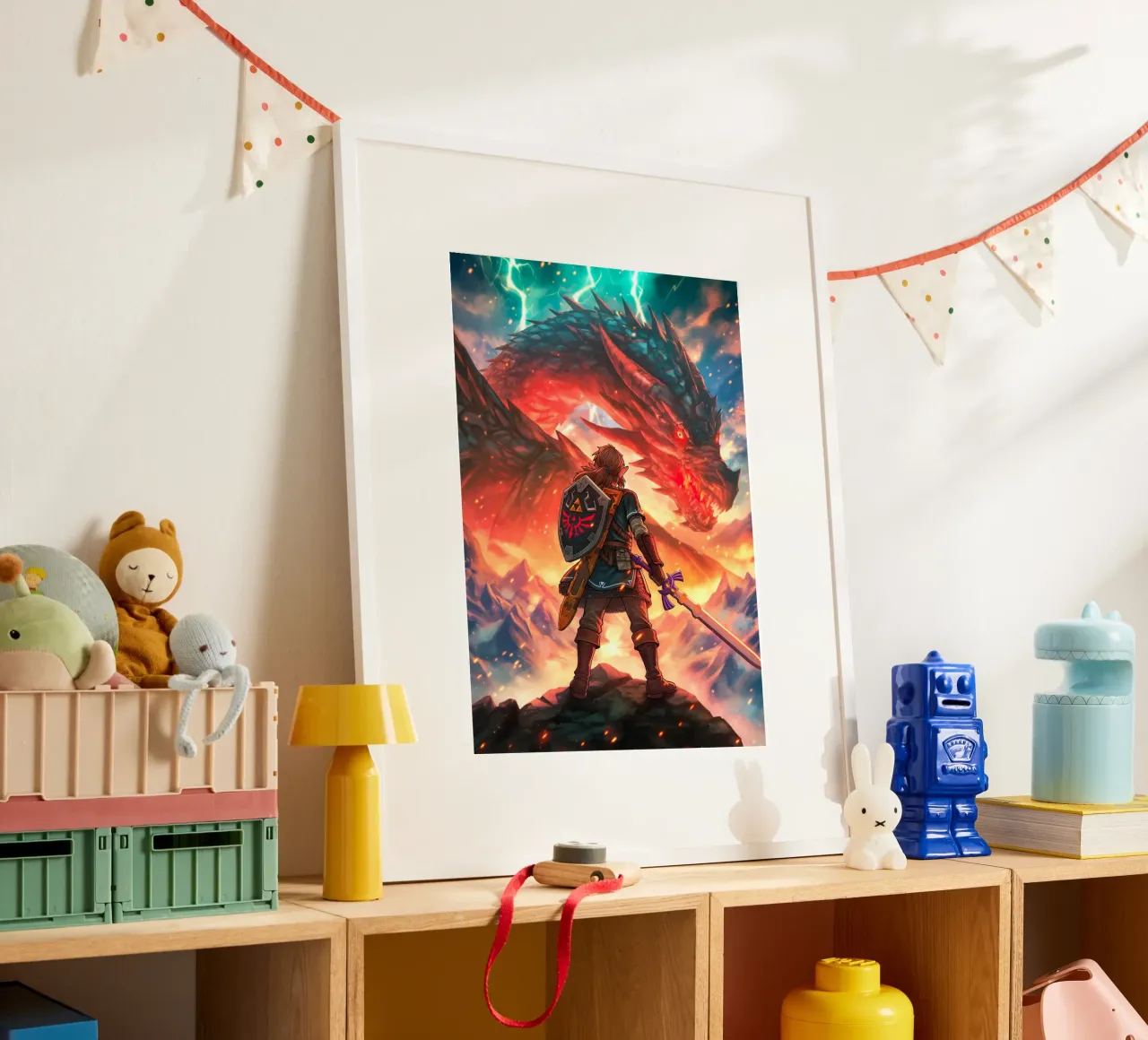 Link La leggenda di Zelda carta hahnemühle da Fleur de Lys