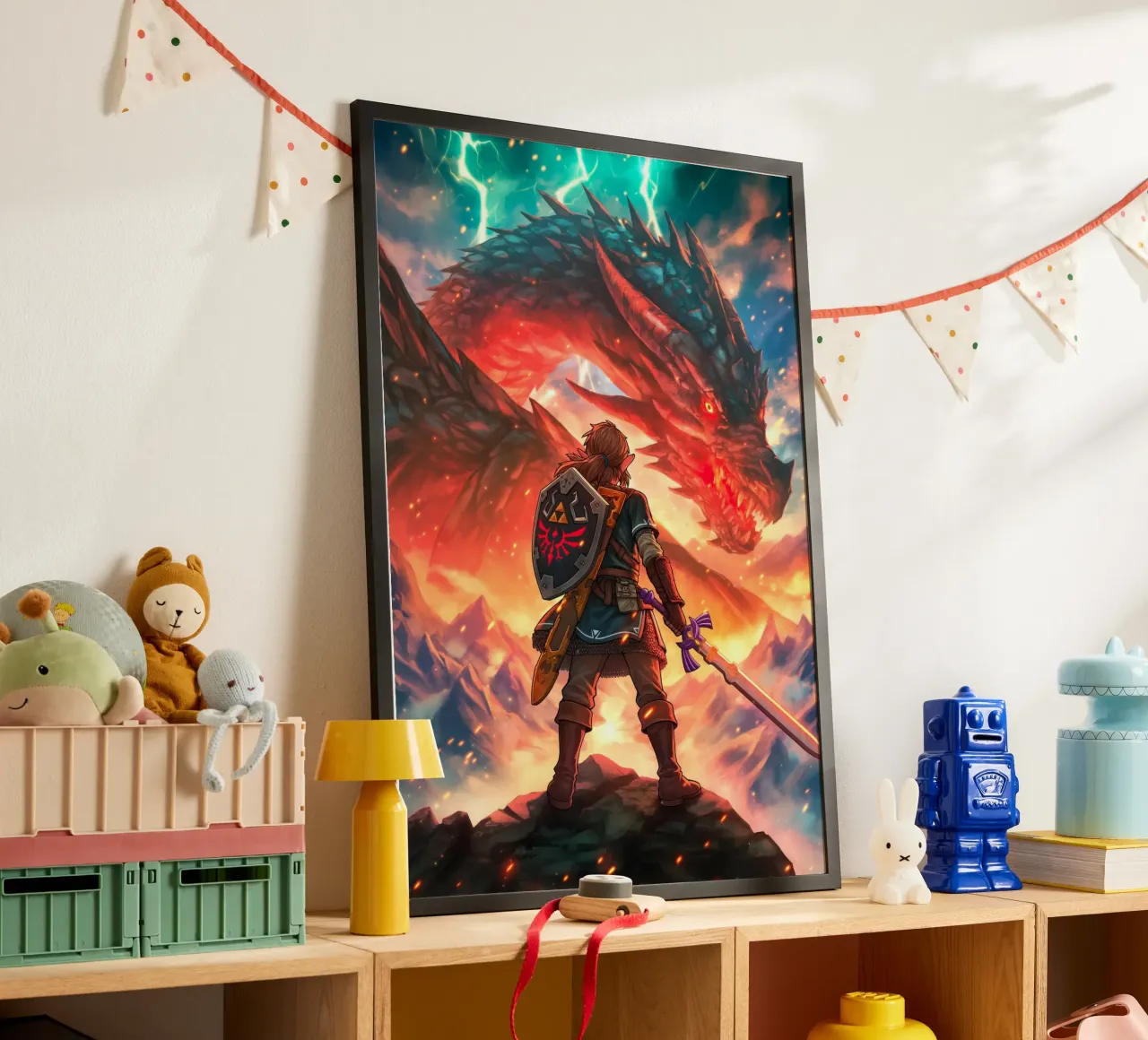 Link La leggenda di Zelda carta hahnemühle da Fleur de Lys