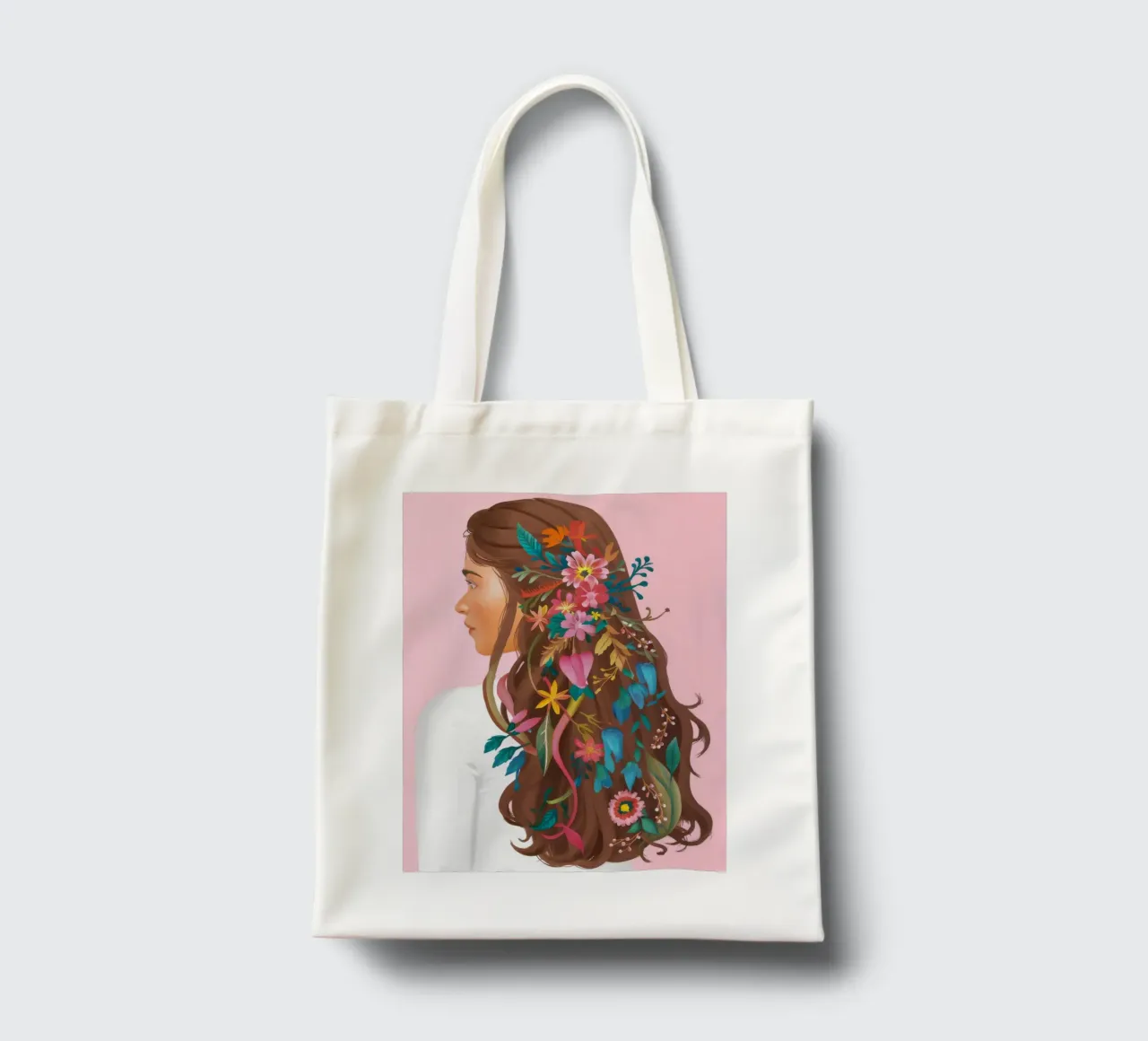 Floral Hair Reverie tote bag by Arcane Shade