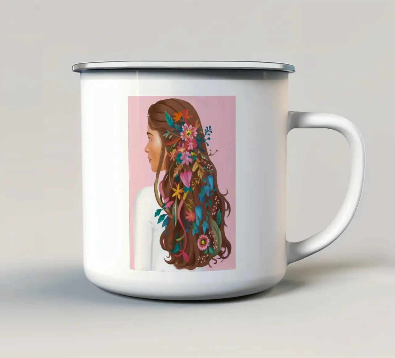 Reverie floreale per capelli tazza in smalto da Arcane Shade