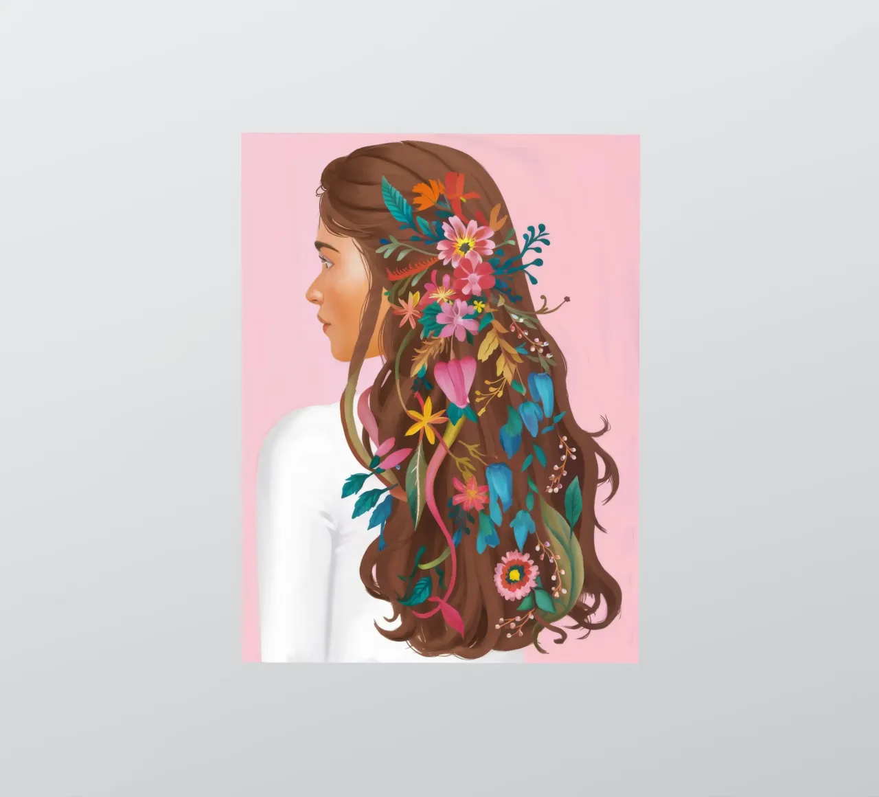 Floral Hair Reverie sticker by Arcane Shade