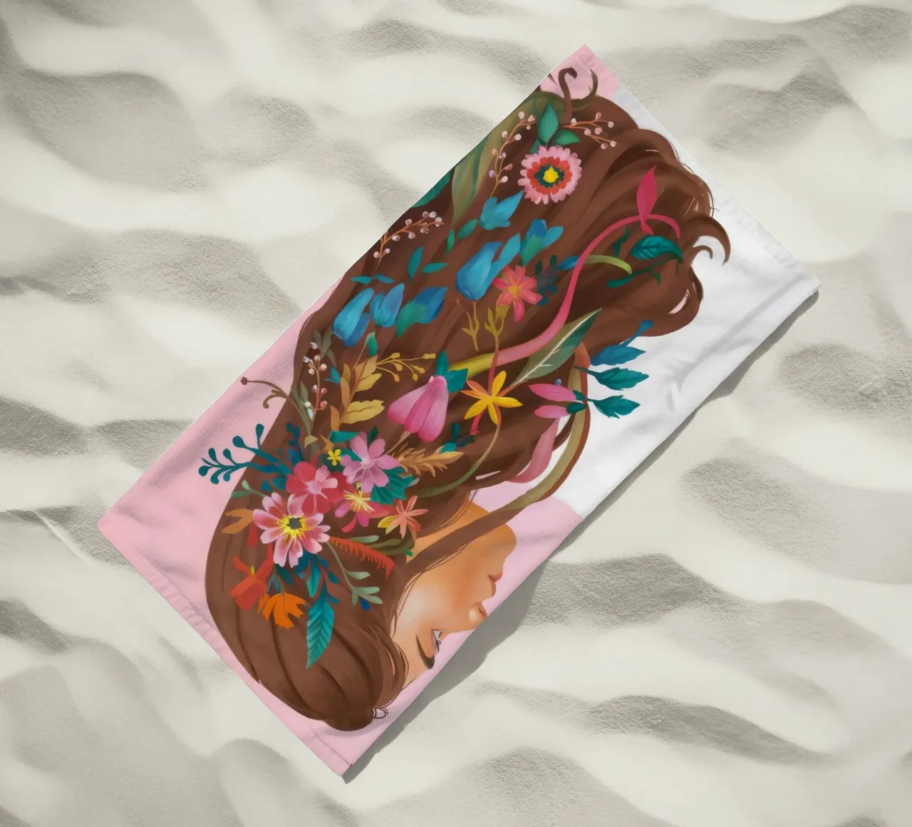 Reverie floreale per capelli telo mare da Arcane Shade