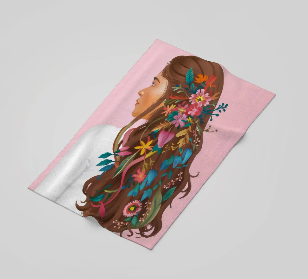Reverie floreale per capelli telo mare da Arcane Shade