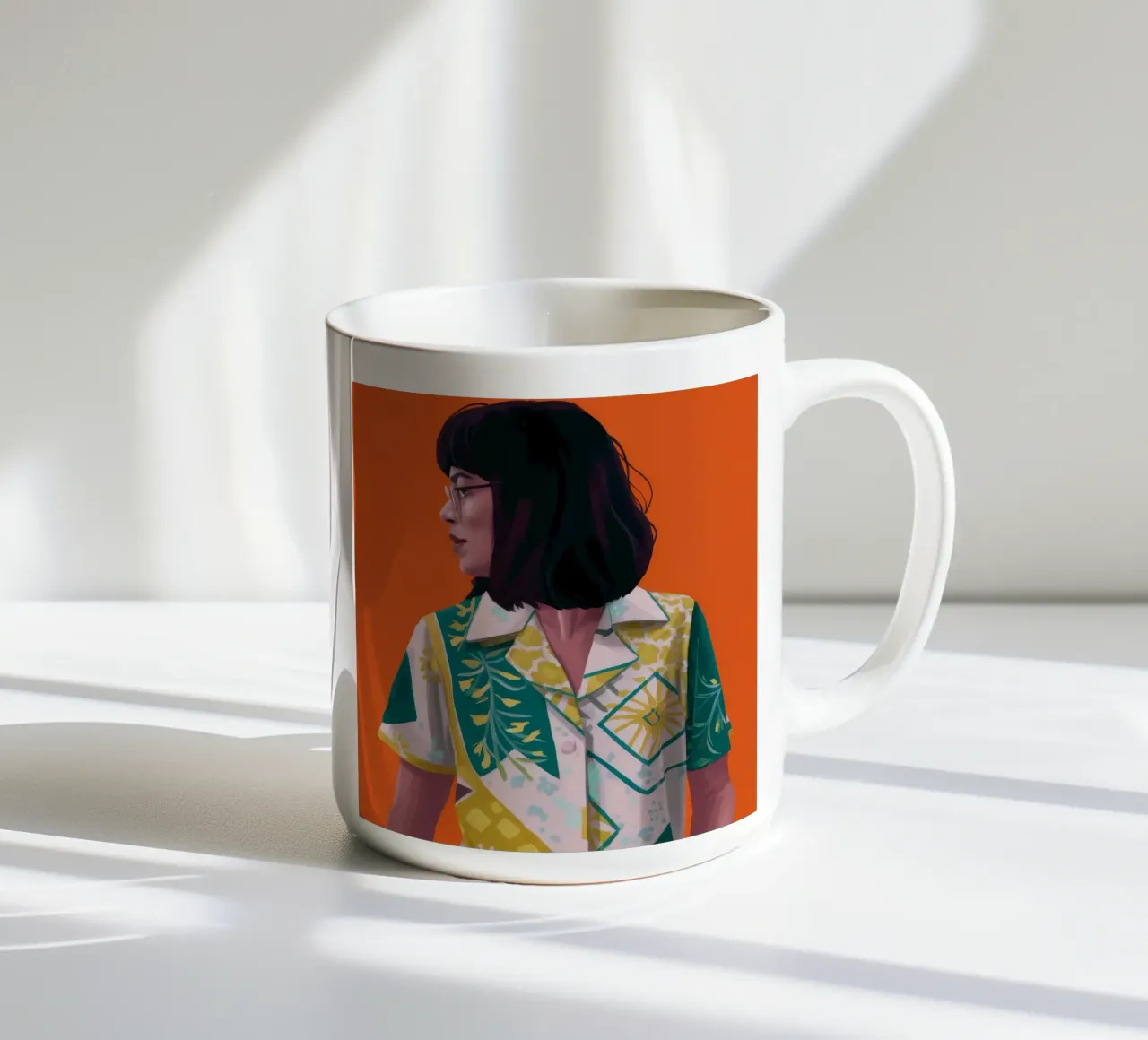 Sguardo retrò Tropico tazza in ceramica da Arcane Shade