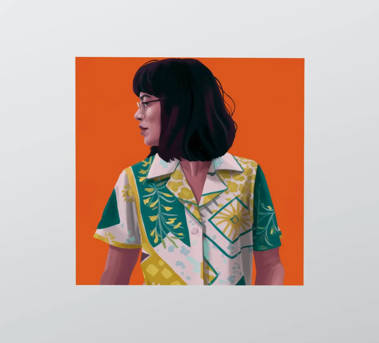 Retro Gaze Tropic sticker by Arcane Shade