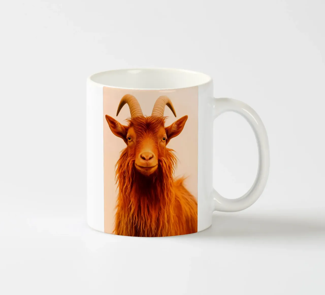 Mountain Goat Face ceramic mug by kukupuu