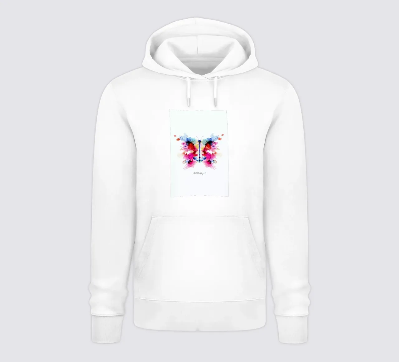 Ink Butterfly Iridescent II felpa con cappuccio da Flora & Fauna