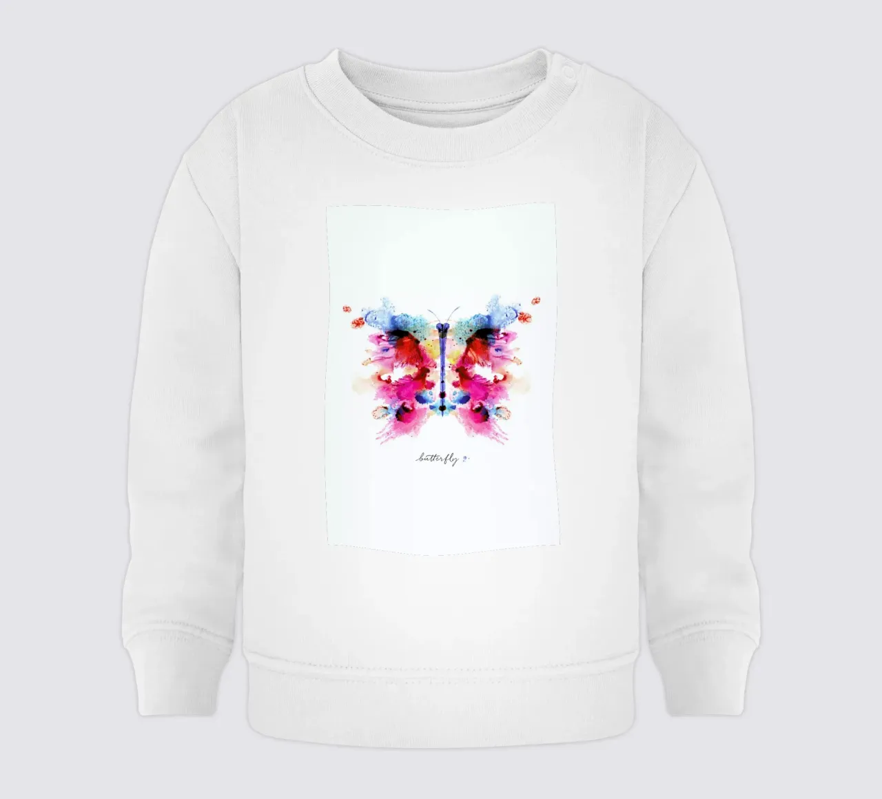 Ink Butterfly Iridescent II felpa neonato da Flora & Fauna