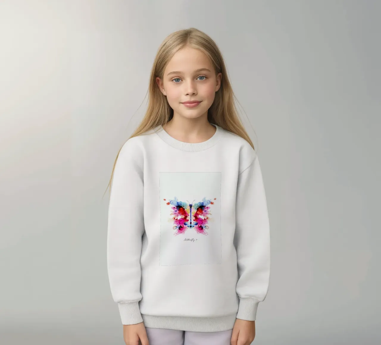 Ink Butterfly Iridescent II felpa bambino da Flora & Fauna