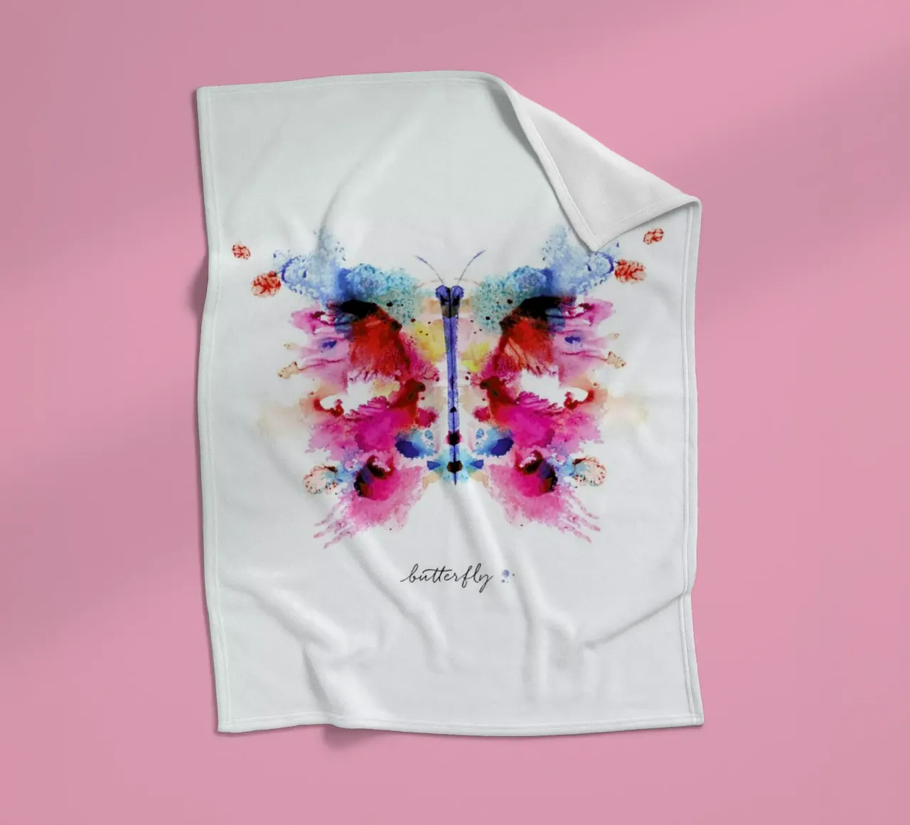 Ink Butterfly Iridescent II coperta in pile da Flora & Fauna
