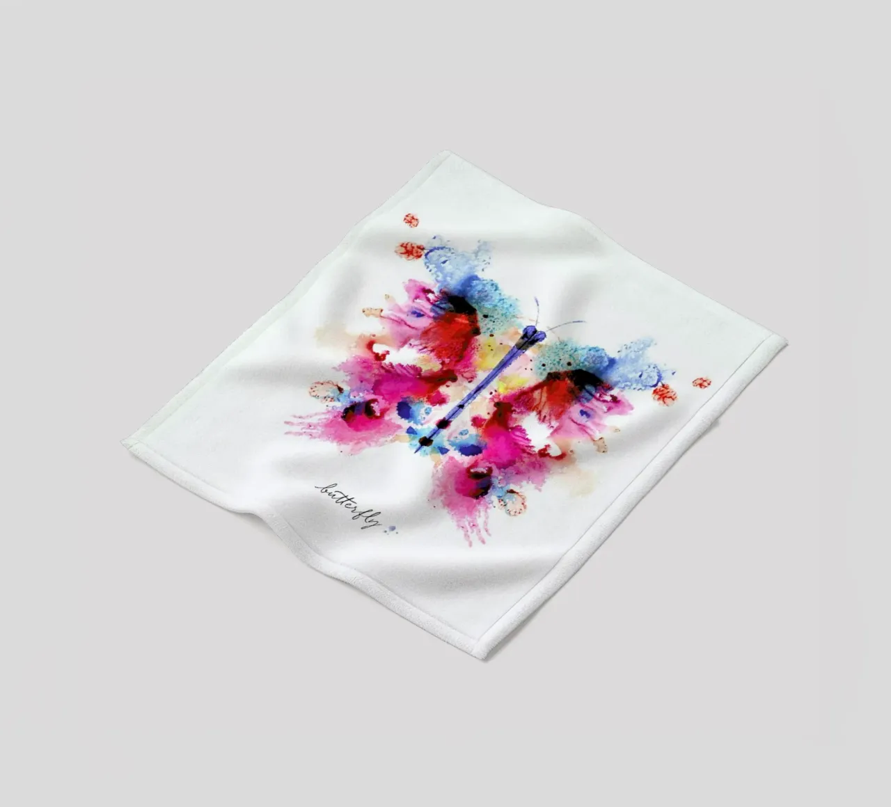 Ink Butterfly Iridescent II coperta in pile da Flora & Fauna