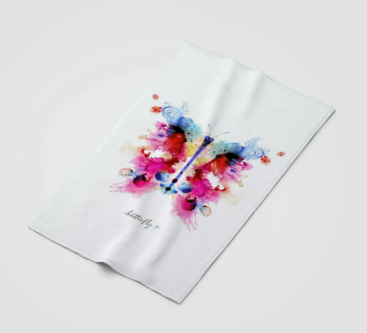 Ink Butterfly Iridescent II coperta in pile da Flora & Fauna