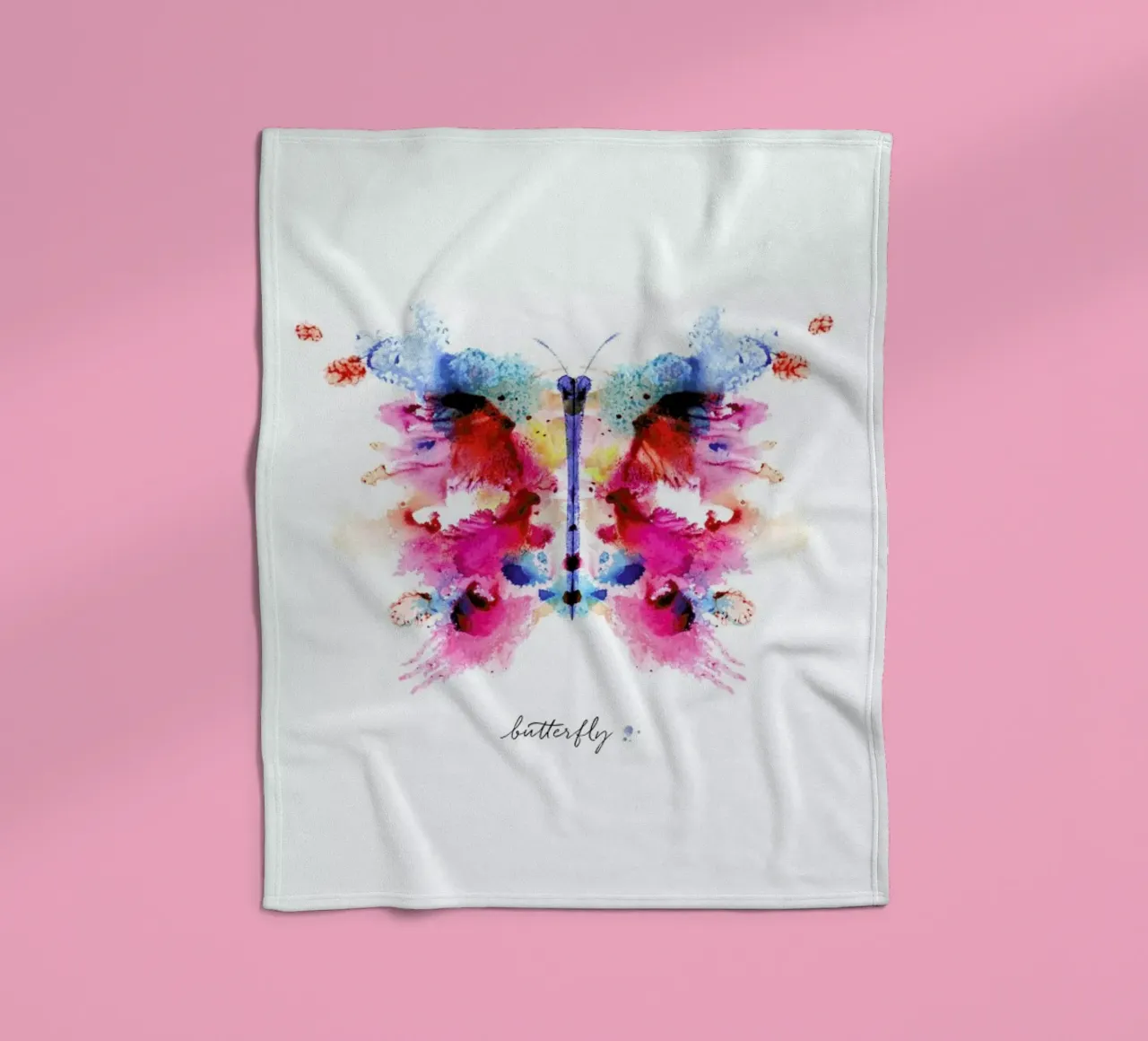 Ink Butterfly Iridescent II coperta in pile da Flora & Fauna