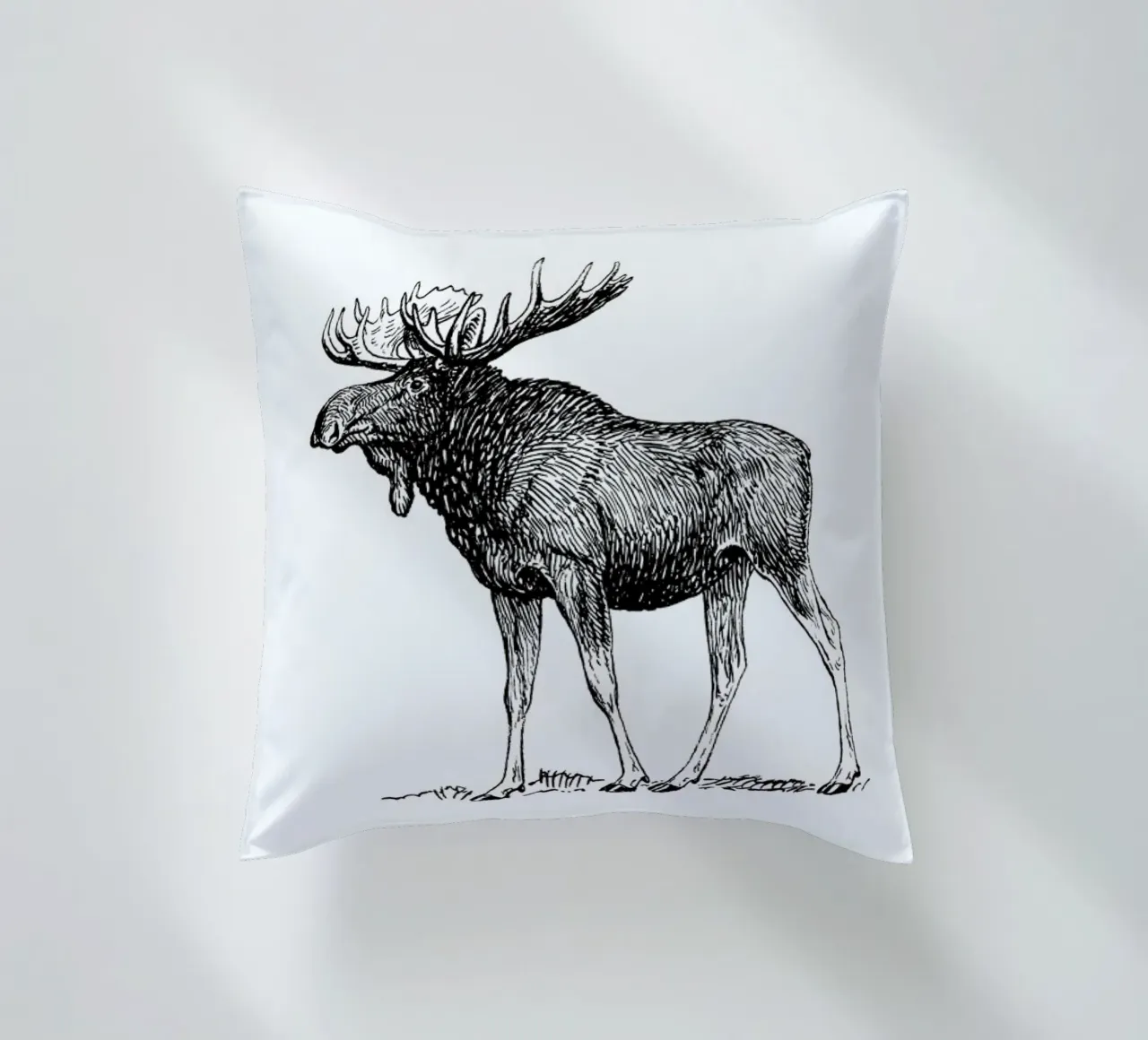 Vintage Holidays Moose 1 cuscino da Monika Strigel