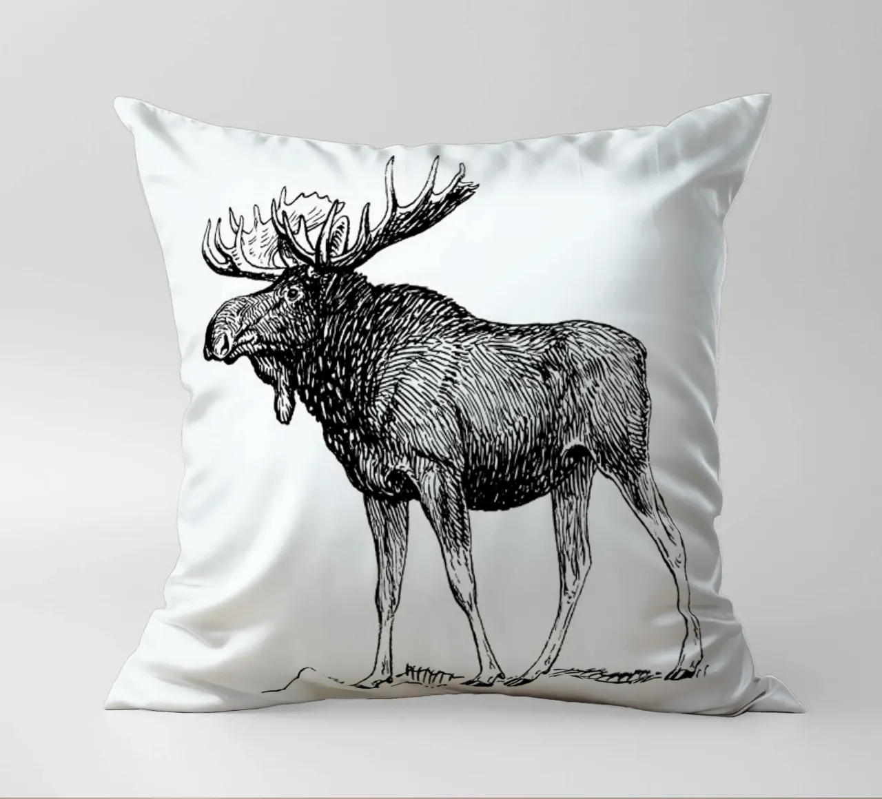Vintage Holidays Moose 1 cuscino da Monika Strigel