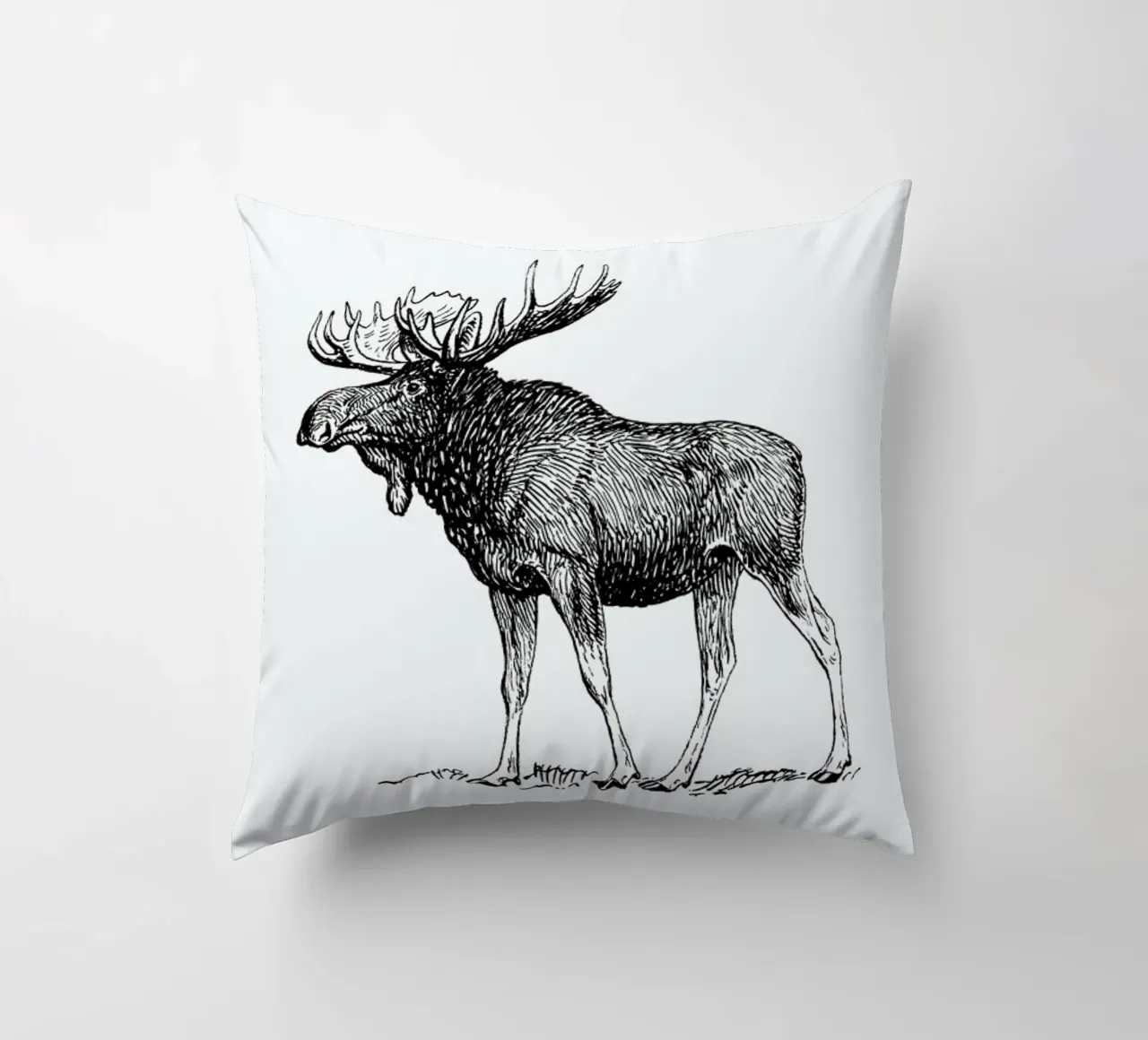 Vintage Holidays Moose 1 cuscino da Monika Strigel