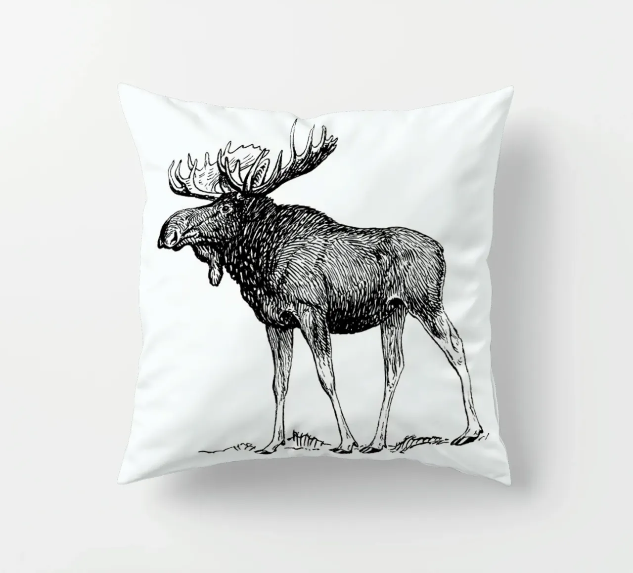 Vintage Holidays Moose 1 cuscino da Monika Strigel