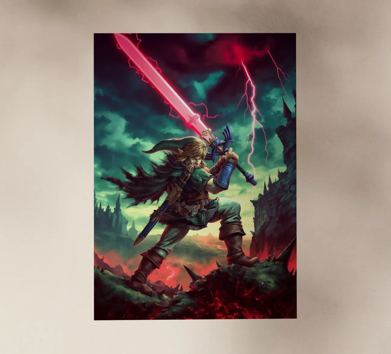 Link La leggenda di Zelda pellicola backlit da Fleur de Lys