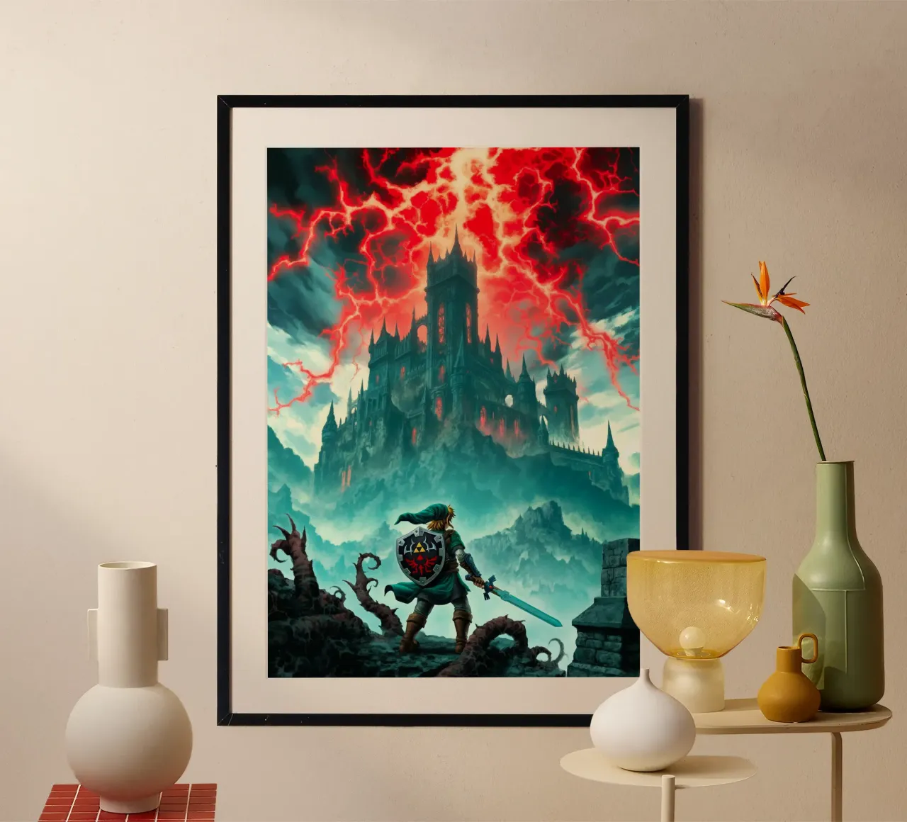 Link La leggenda di Zelda carta hahnemühle da Fleur de Lys