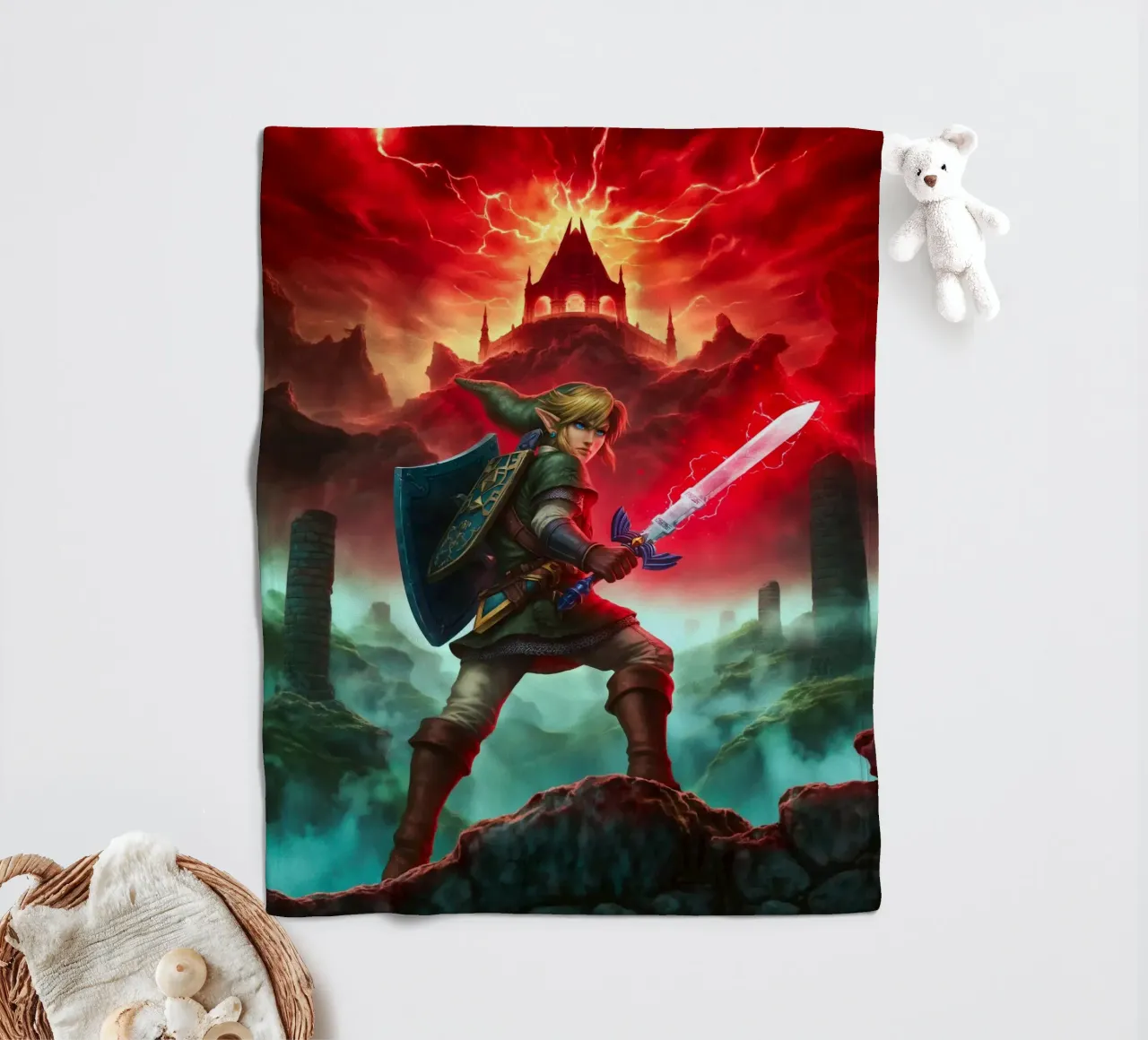 Link La leggenda di Zelda coperta in pile da Fleur de Lys