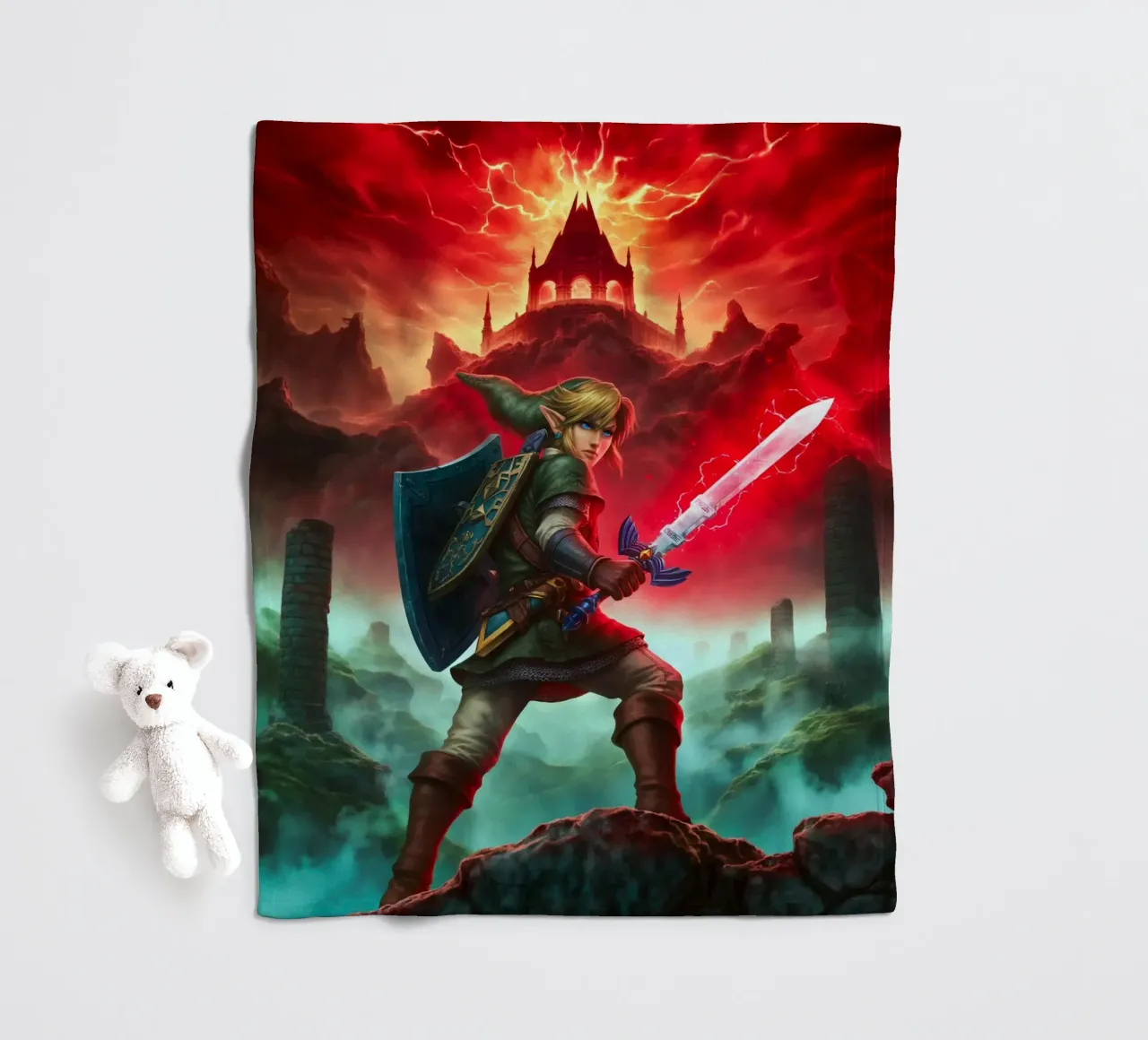 Link La leggenda di Zelda coperta in pile da Fleur de Lys