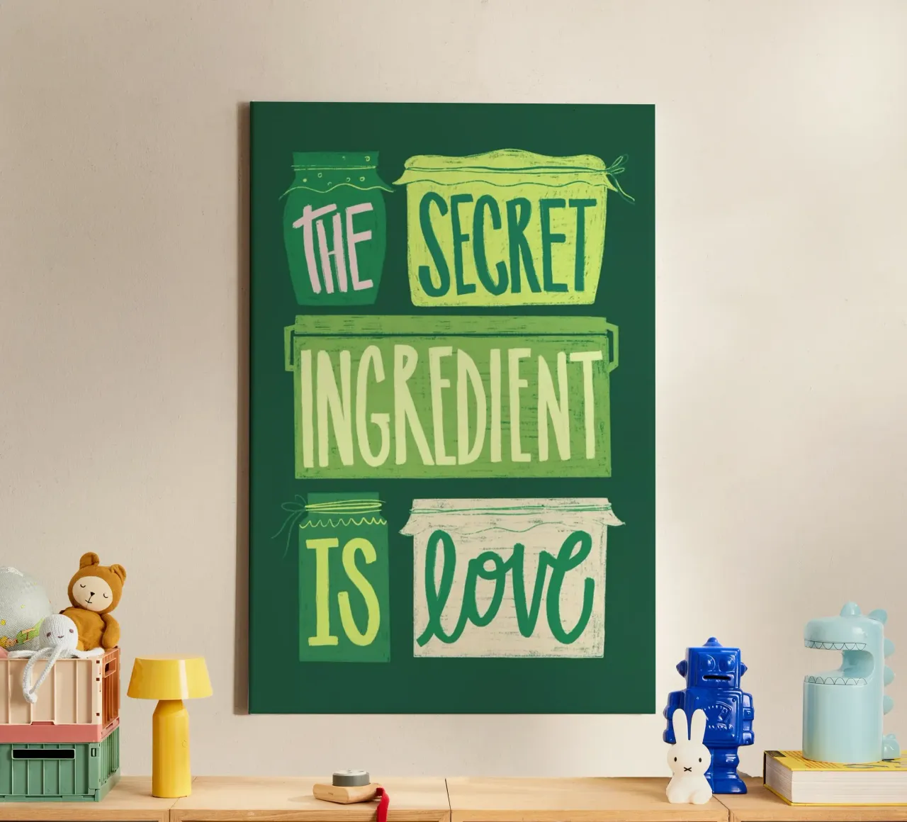 The Secret Ingredient II tela con Cornice a cassetta da Studio One