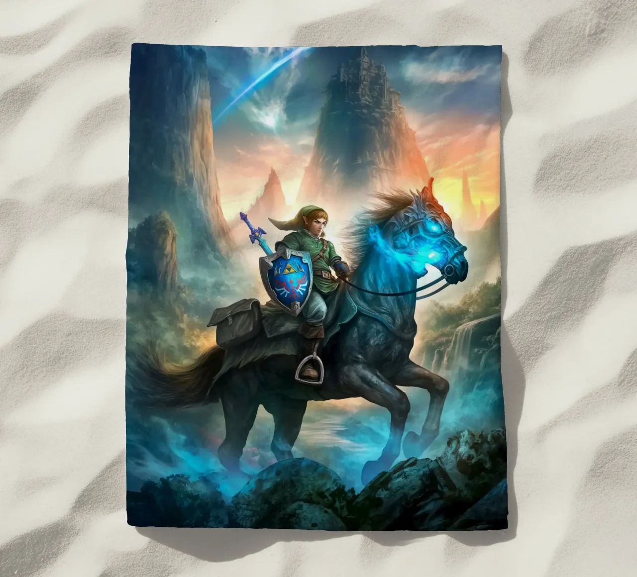 Link La leggenda di Zelda telo mare da Fleur de Lys
