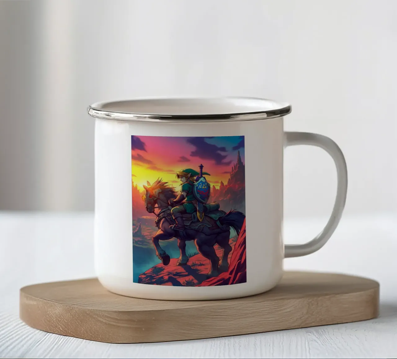Link La leggenda di Zelda tazza in smalto da Fleur de Lys