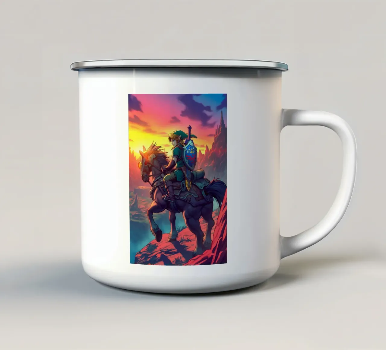 Link La leggenda di Zelda tazza in smalto da Fleur de Lys