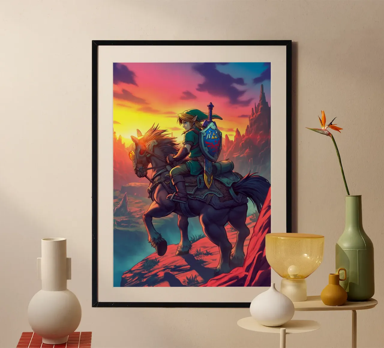 Link La leggenda di Zelda carta hahnemühle da Fleur de Lys