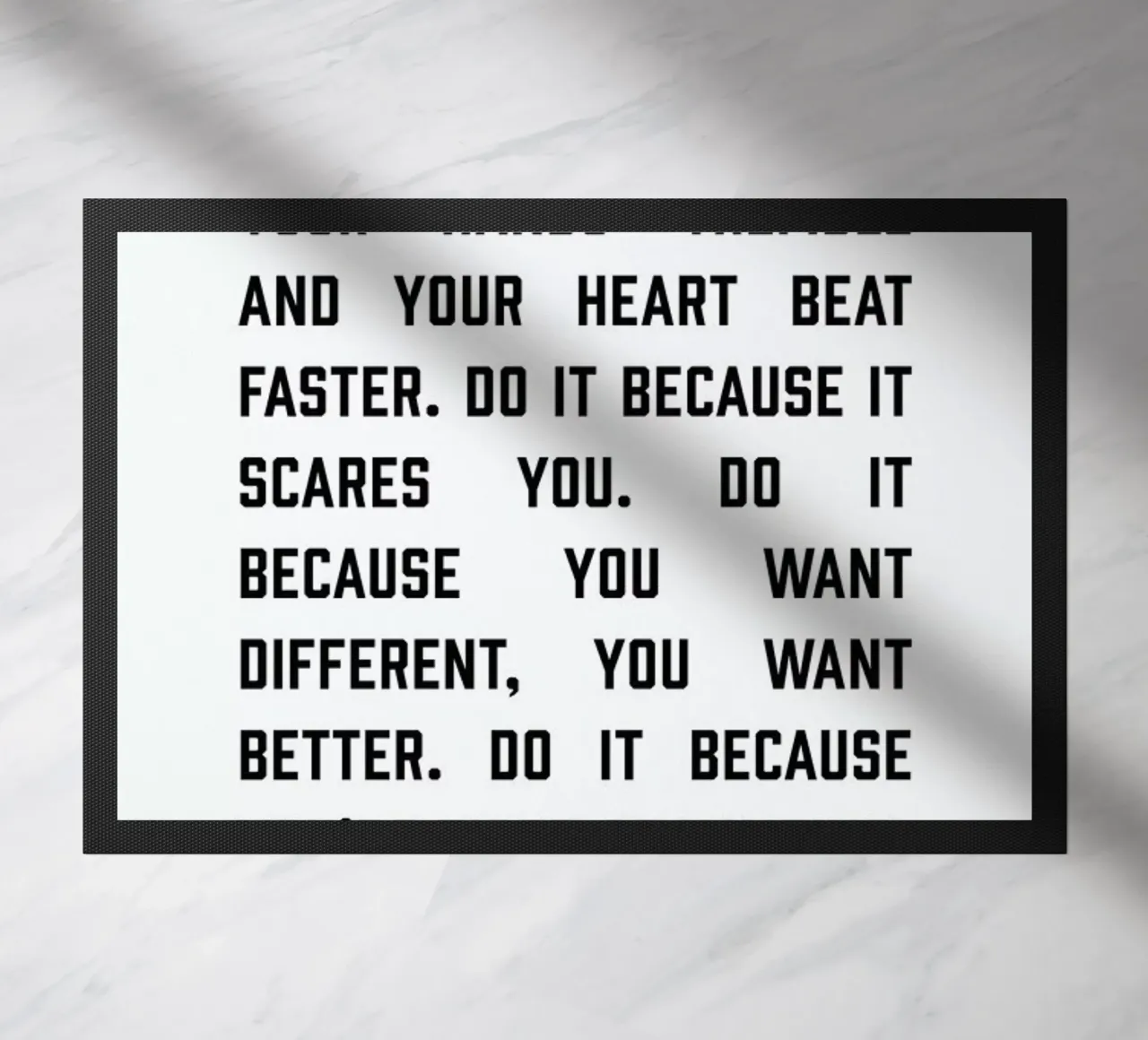 Do It Now1 doormat by The Native State