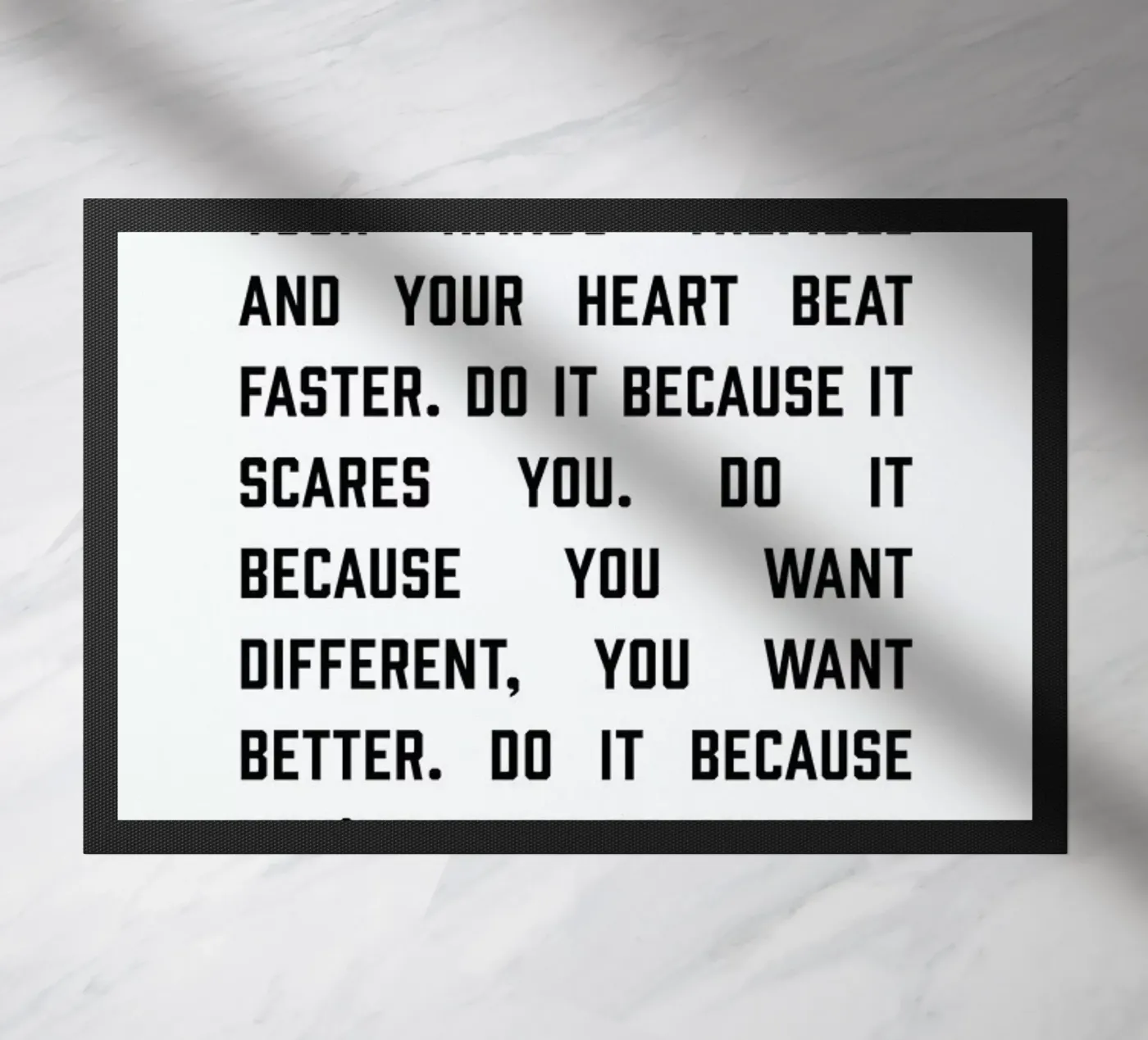 Do It Now1 Fußmatte von The Native State