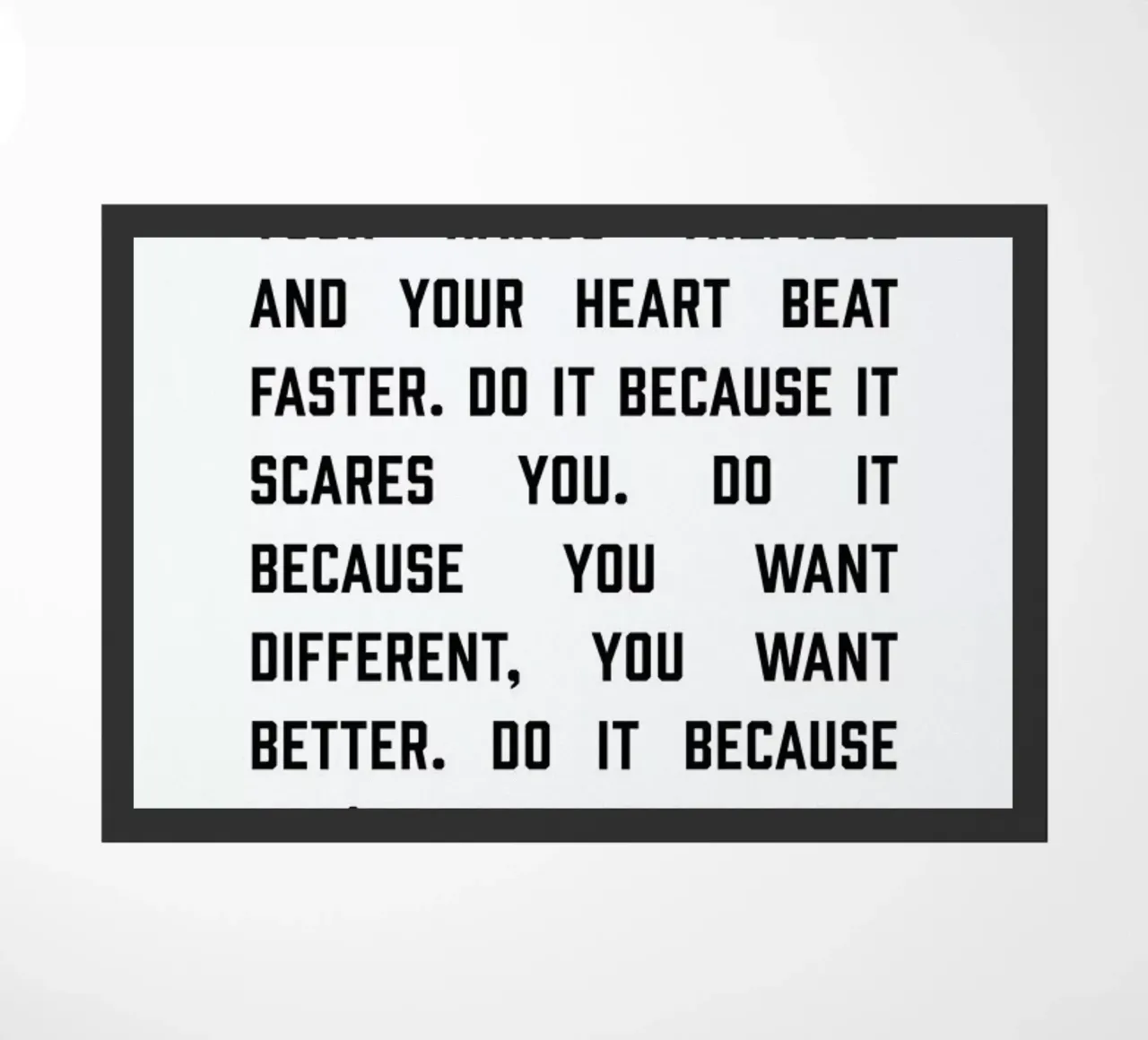 Do It Now1 doormat by The Native State