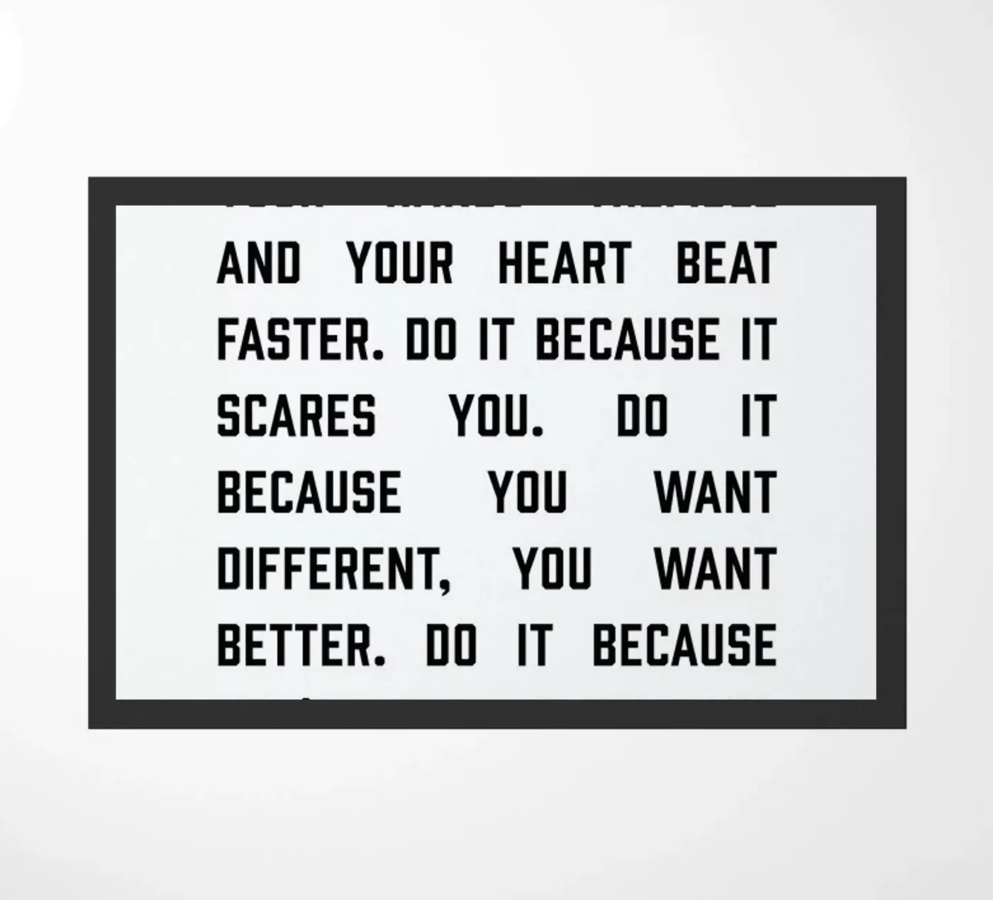 Do It Now1 Fußmatte von The Native State