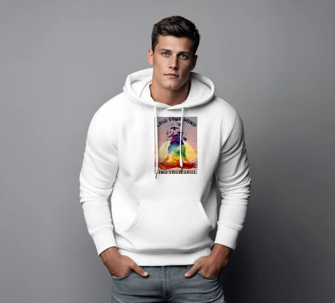human figure Lose Your Mind, Find Your Soul hoodie by Aaronshop