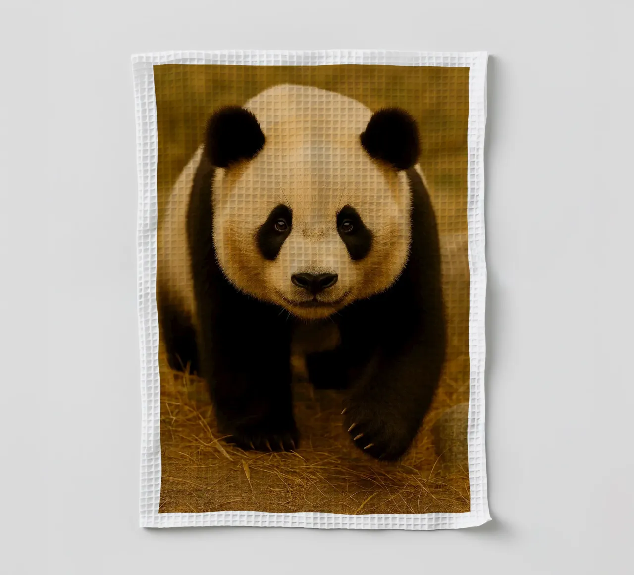 Panda Art tea towel by kukupuu