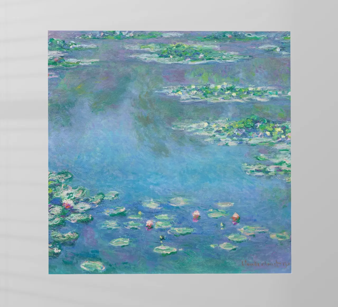 Ninfee (1840-1926) di Claude Monet pellicola backlit da Art History